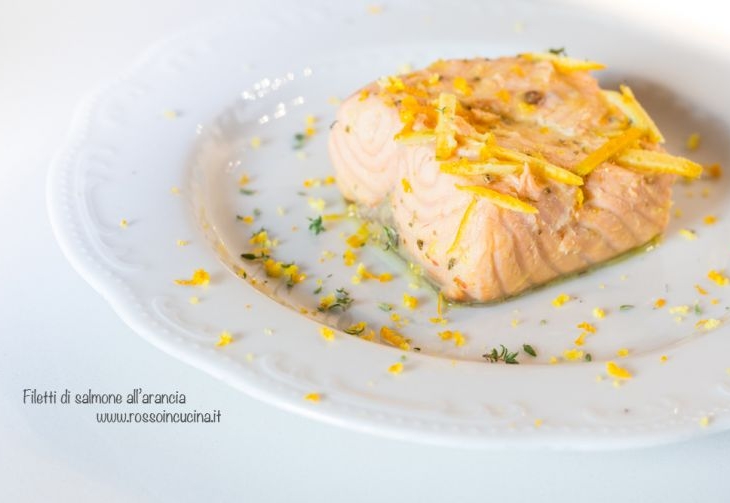 Filetti di salmone all'arancia