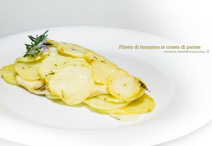 Filetto di branzino in crosta di patate